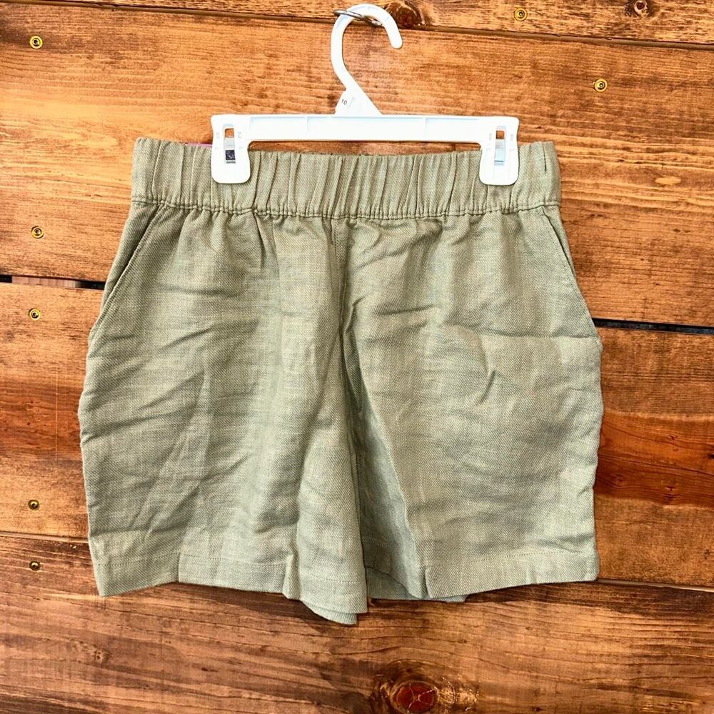 Blank-nyc Women's Green and Khaki Shorts
